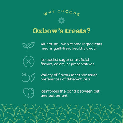Animal Health Organic Rewards Barley Biscuit Treats, Barley Guinea Pig & Bunny Treats, Pet Snack for Rabbit, Carrot, Apple, Made with  Guinea Pig Hay, Alfalfa for Rabbit, 2.65 Oz Bag